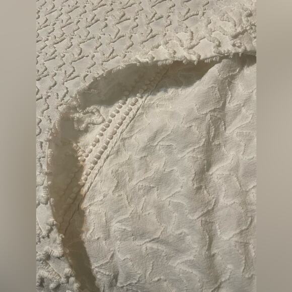 Final price* 50s chenille bedspread white - Picture 3 of 8